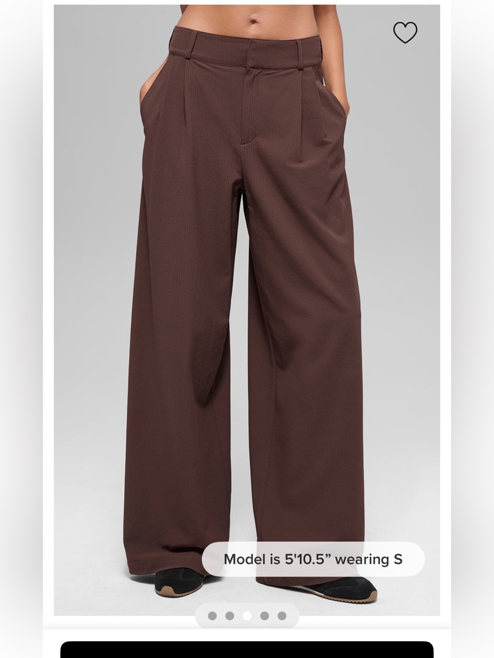 ALO Yoga High-Waist Trousers - Brownstone - Picture 4 of 9